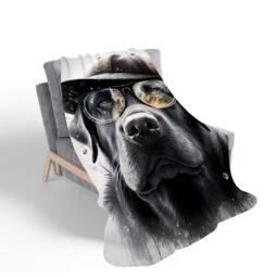 Warren Reed - Designer Labrador Retriever Dog Sherpa Blanket - Size: Large - thumbnail 2
