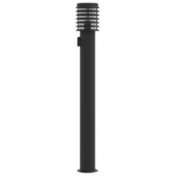 Berkfield Home Outdoor Floor Lamps with Outlet 3pcs Black 110cm Stainless Steel - thumbnail 5