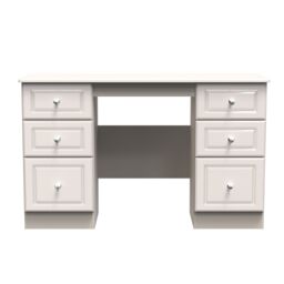 Ready Assembled 2 U Stratford 6 Drawer Kneehole Desk (Ready Assembled) in Taupe - thumbnail 1