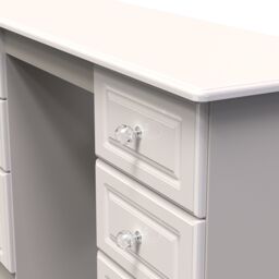 Ready Assembled 2 U Stratford 6 Drawer Kneehole Desk (Ready Assembled) in Taupe - thumbnail 4