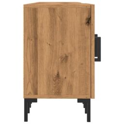 Berkfield Home TV Cabinet Artisan Oak 150x30x50 cm Engineered Wood in Brown - Size: 150 x 30 x 50 cm - thumbnail 6