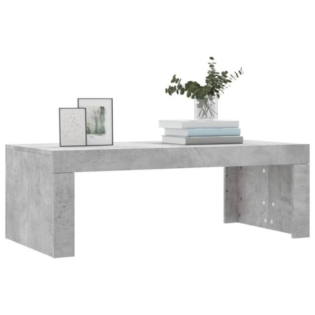 Berkfield Home Modern Coffee Table Concrete Grey 102x50x36 cm Engineered Wood - Size: 102 x 50 x 36 cm - image 1
