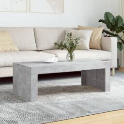 Berkfield Home Modern Coffee Table Concrete Grey 102x50x36 cm Engineered Wood - Size: 102 x 50 x 36 cm - thumbnail 2