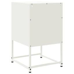 Berkfield Home Bedside Cabinets 2 pcs White 36x39x60.5 cm Steel - thumbnail 8