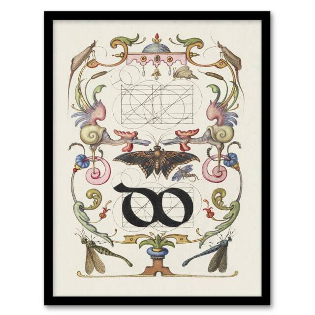 Artery8 Ligature Guide with Butterfly Calligraphy Framed Wall Art Print in White - Size: A4 - image 1