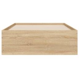 Berkfield Home Bed Frame with Drawers without Mattress Sonoma Oak 100x200 cm in Light Tan - thumbnail 6