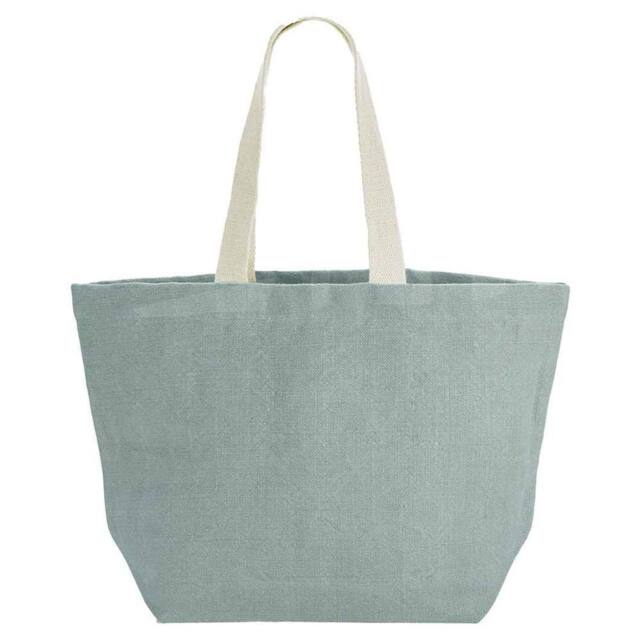 Westford Mill Jute Soft Washed Tote Bag in Duck Egg Blue - image 1