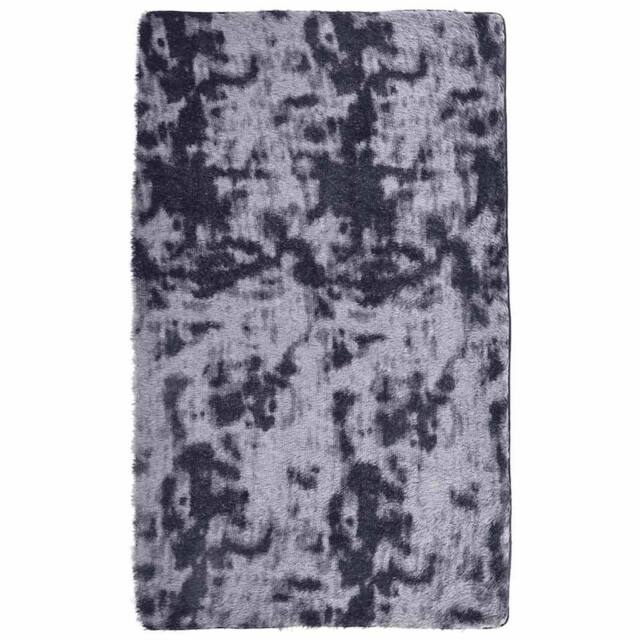 Berkfield Home Shaggy Rug High Pile NAVARRA Dark Grey 80x150 cm Polyester - Size: Medium - image 1