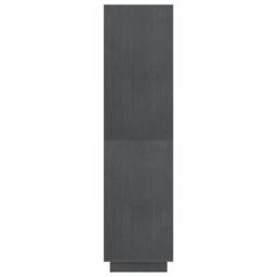 Berkfield Home Beautiful Book Cabinet/Room Divider Grey 80x35x135 cm Solid Pinewood - Size: 80 x 35 x 135 cm - thumbnail 6