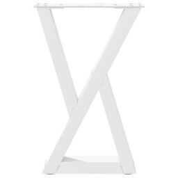 Berkfield Home Coffee Table Legs 2 pcs White 28x(42-43.3) cm Steel - thumbnail 5