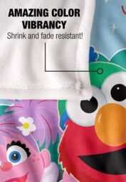 Sesame Street Furry Friends Forever Elmo Abby Wreath Silky Touch Super Soft Throw Blanket 152 X 127 cm in White - thumbnail 4