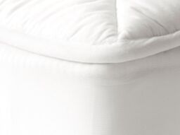 surrey down Luxury Quilted Waterproof Mattress Protector in White - Size: Double Fitted - thumbnail 3