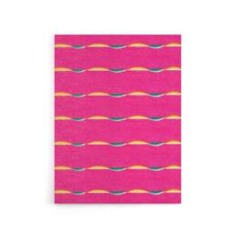 "Artery8 Textile Pattern Vibrant Pink Canvas Wall Art Print Furuya Korin - Size: W18"" x H24""" - thumbnail 1