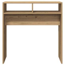 Berkfield Home Console Table Artisan Oak 78x30x80 cm Engineered Wood in Brown - Size: 78 x 30 x 80 cm - thumbnail 4