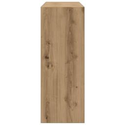 Berkfield Home Console Table Artisan Oak 78x30x80 cm Engineered Wood in Brown - Size: 78 x 30 x 80 cm - thumbnail 5