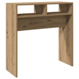 Berkfield Home Console Table Artisan Oak 78x30x80 cm Engineered Wood in Brown - Size: 78 x 30 x 80 cm - thumbnail 2