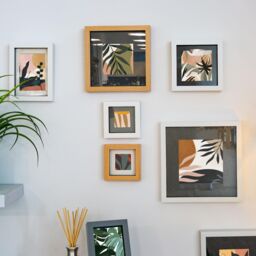 "Nicola Spring 3D Box Photo Frames - 5 x 7"" with 4 x 6"" Mount - White Mount - Pack of 2 in Dark Brown" - thumbnail 6