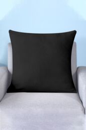 Neel Blue 220GSM Crushed Velvet Cushion Covers, Set of 2, 45cm x 45cm in Black - Size: 45 cm x 45 cm - thumbnail 5