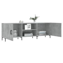Berkfield Home TV Cabinet Concrete Grey 150x30x50 cm Engineered Wood - Size: 150 x 30 x 50 cm - thumbnail 4