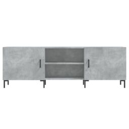 Berkfield Home TV Cabinet Concrete Grey 150x30x50 cm Engineered Wood - Size: 150 x 30 x 50 cm - thumbnail 5