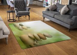Benjamin Tate Design Rock Garden Designer Rug in Natural - Size: Large - thumbnail 2