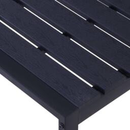 Berkfield Home Garden Bench 120.5 cm PS Board Black - thumbnail 4