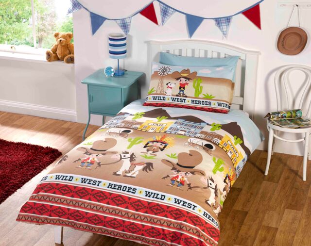 Rapport Home Wild West Polycotton Duvet Cover with Pillowcase - Size: Double - image 1