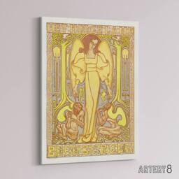 "Artery8 Het Hoogeland Beekbergen Institution Canvas Wall Art Print Toorop in Yellow - Size: W18"" x H24""" - thumbnail 2