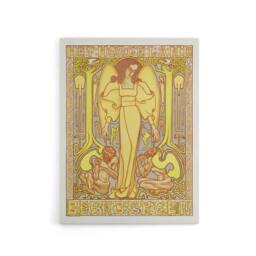 "Artery8 Het Hoogeland Beekbergen Institution Canvas Wall Art Print Toorop in Yellow - Size: W18"" x H24""" - thumbnail 1