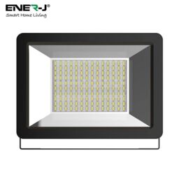 ENER-J LED SMD Non PIR Floodlight IP65 100W 8000Lm, 6000K in White - Size: 25 cm diameter x 19 cm high - thumbnail 1