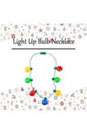 VFM e-Store Christmas Light Up Necklace Light Up Tree Necklace X 1 One Size Green - thumbnail 2