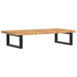 Berkfield Home Basin Shelf Wall Mounted Steel & Solid Wood Oak in Brown - thumbnail 6