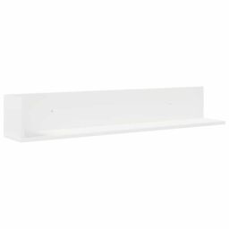 Berkfield Home Wall Shelves 2 pcs White 100x16.5x16.5 cm Engineered Wood - thumbnail 5