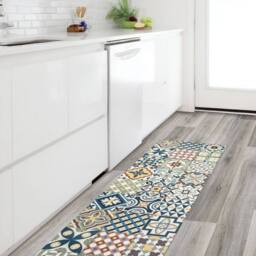 The Rug Shop UK Multi Modern Geometric Easy to Clean Mat - Size: 50 cm x 75 cm - thumbnail 2