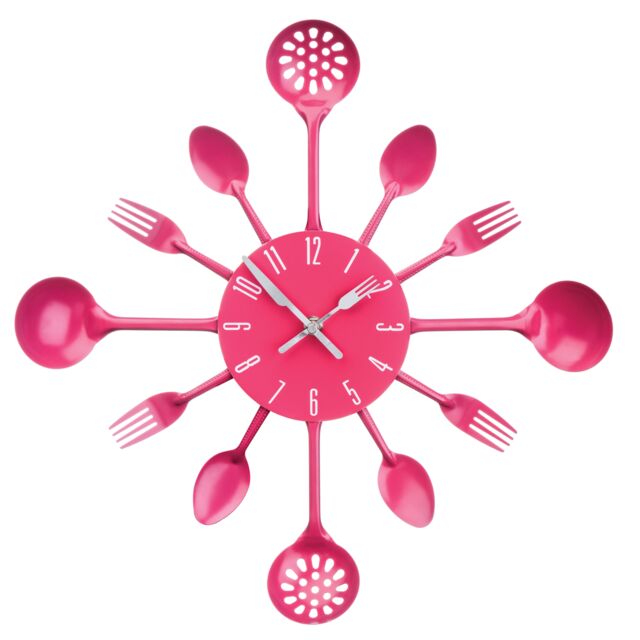 Orsina Maison by Premier Cutlery Metal Wall Clock in Pink - image 1