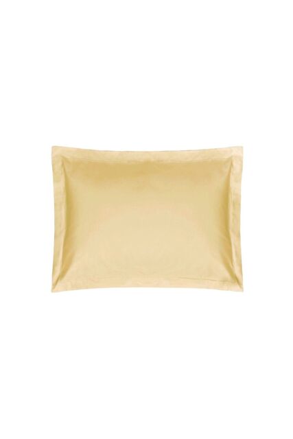 Belledorm Easy Care 200 Thread Count Cotton Polyester Percale Oxford Pillowcase in Yellow - image 1