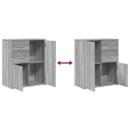 Berkfield Home Sideboard Grey Sonoma 60x31x70 cm Engineered Wood - Size: 60 x 31 x 70 cm - thumbnail 9