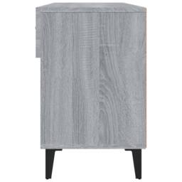 Berkfield Home Shoe Cabinet Grey Sonoma 102x35x55 cm Engineered Wood - Size: 102 x 35 x 55 cm - thumbnail 8