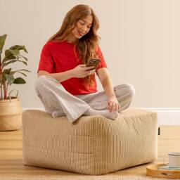 icon Noa Bean Bag Slab, Jumbo Cord in Cream - thumbnail 2