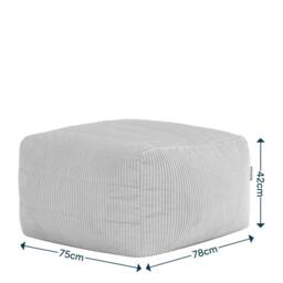 icon Noa Bean Bag Slab, Jumbo Cord in Cream - thumbnail 6