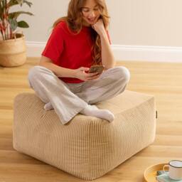 icon Noa Bean Bag Slab, Jumbo Cord in Cream - thumbnail 5