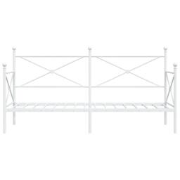 Berkfield Home Durable Day Bed without Mattress White 90x200 cm Steel - thumbnail 5