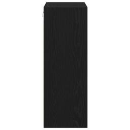 Berkfield Home Hanging Wall Cabinet Black Oak 69.5 x 32.5 x 90 cm - thumbnail 6