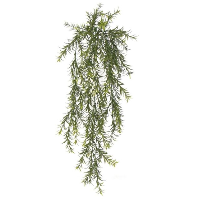 Leaf Artificial Hanging Trailing Plant UV Fire Resistant Spider Fern Plant 78cm in Green - image 1