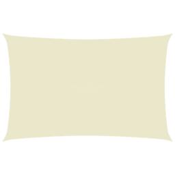 Berkfield Home Sunshade Sail Oxford Fabric Rectangular 5x8 m Cream in Beige - thumbnail 1