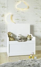 Marco Paul Wooden Toybox Chest Toy Storage Baby Box in White - thumbnail 5