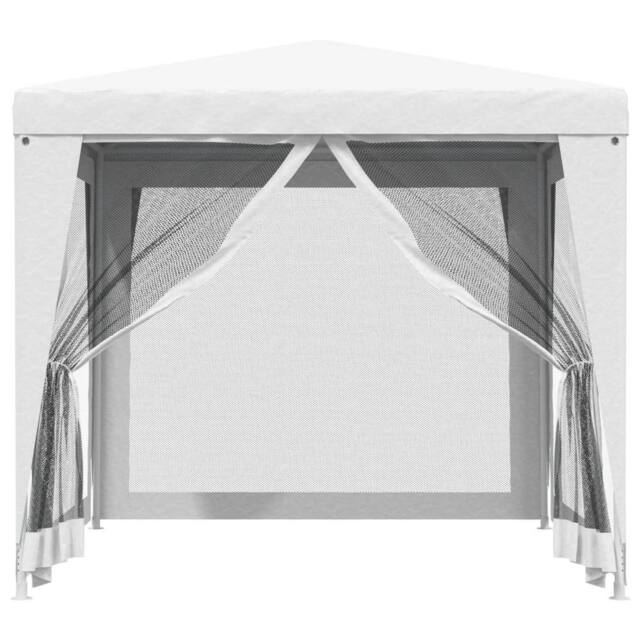 Berkfield Home Party Tent with 4 Mesh Sidewalls 2.5x2.5 m White - image 1
