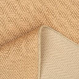 Kukoon Natural Golden Beige Jute Micro Woven Herringbone Pattern Cotton Border Area Rug - Size: 70 cm x 240 cm - thumbnail 6