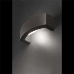 Netlighting Ancora 1 Light Outdoor Wall Light Dark Grey IP44 E27 - thumbnail 2