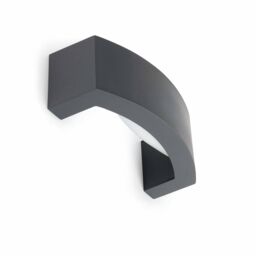 Netlighting Ancora 1 Light Outdoor Wall Light Dark Grey IP44 E27 - thumbnail 1